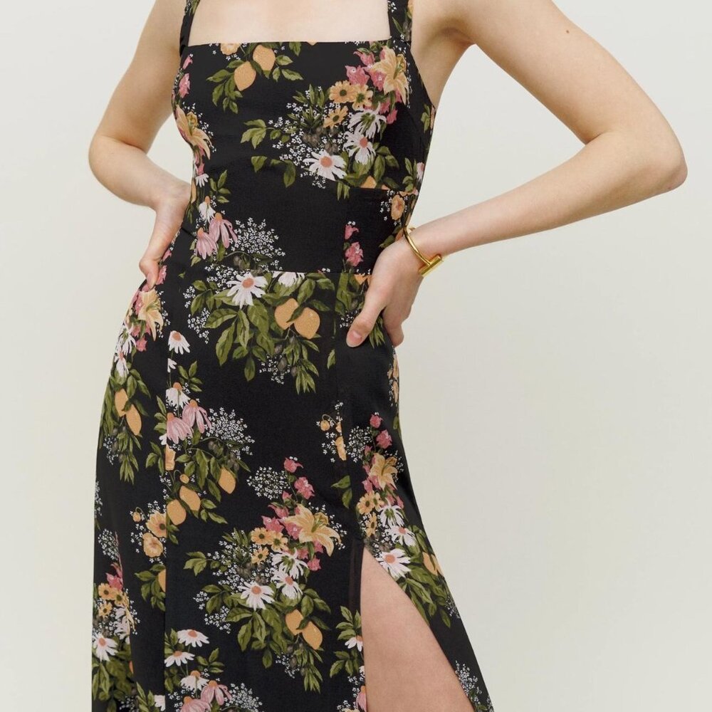 Reformation Dominique dress in Sicilia, size 10